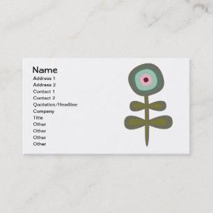 Carte De Visite Fruit Fleur Cool mignonne Girl Retro Floral
