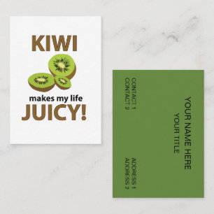 Carte De Visite Fruit Kiwi