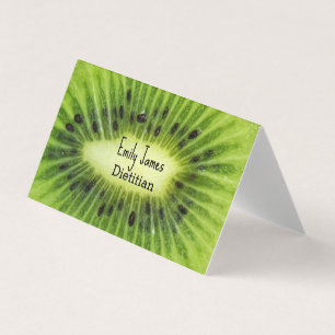 Carte De Visite Fruit kiwi vert