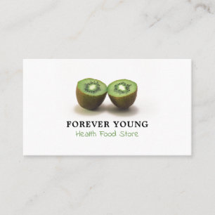 Carte De Visite Fruits de Kiwi, magasin d'alimentation santé