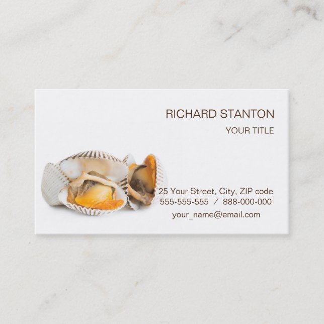 Carte De Visite Fruits de mer (Devant)