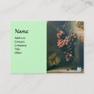 Carte De Visite FRUITS DE SAISON - détail de PROSPÉRITÉ, vert