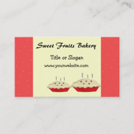 Carte De Visite Fruits doux Boulangerie Design