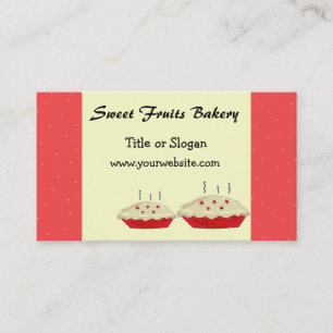 Carte De Visite Fruits doux Boulangerie Design