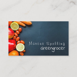Carte De Visite Fruits et légumes, Greengrocage