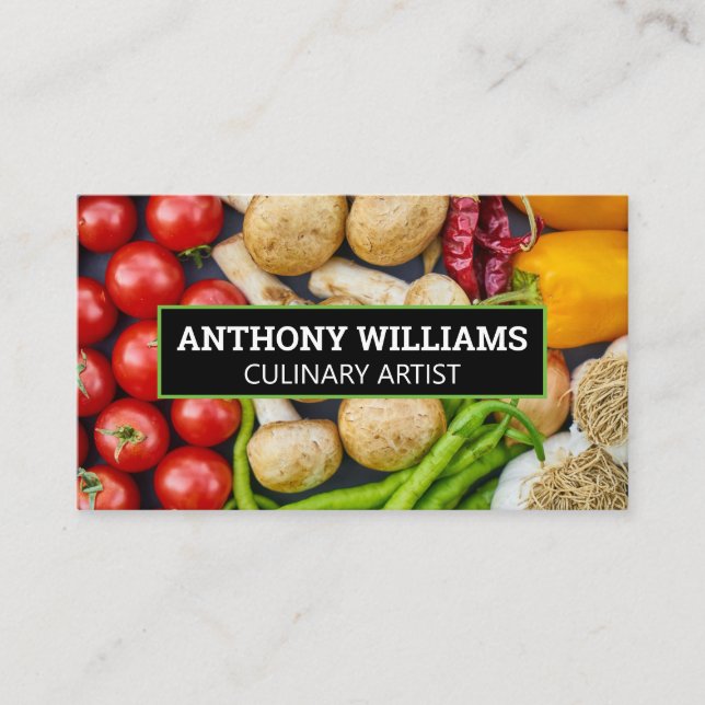 Carte De Visite Fruits Légumes Épices | Culinaire (Devant)