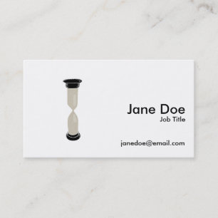 Carte De Visite Full Sand Hourglass - Créez votre propre légende !