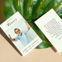 Funérailles de Sympathie de Mémorial Photo Simple 