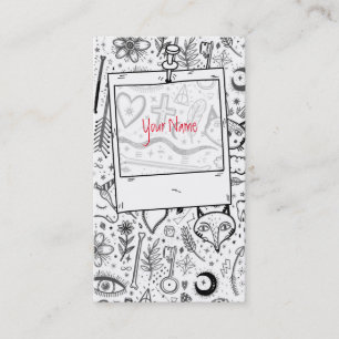 Carte De Visite Funky Nature Of Life Notes Motif 4 + 5