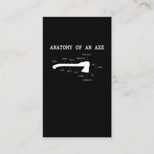 Carte De Visite Funny Ax Jetant Anatomie Hatchet Lumberjack