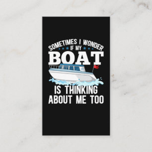 Carte De Visite Funny Boating Capitaine Humour à voile