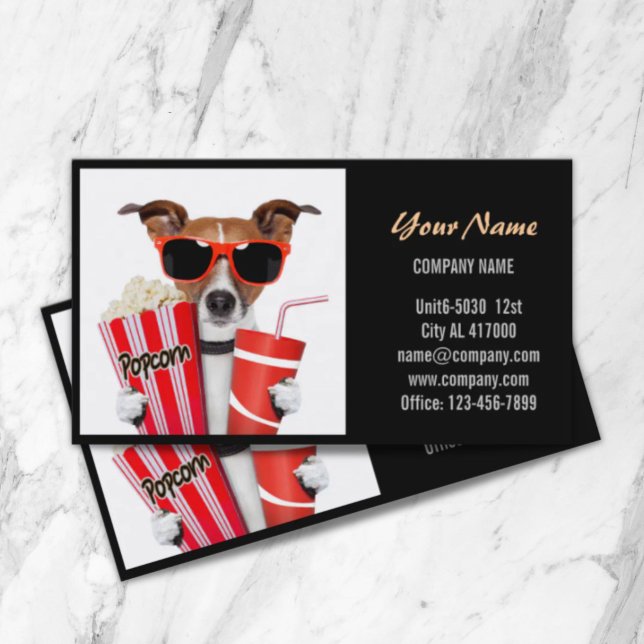 Carte De Visite Funny chiot chien chat animal hôpital vétérinaire (Funny puppy dog cat animal hospital veterinarian business card)
