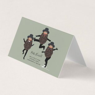 Carte De Visite FUNNY Dancing RABBI Personnalisé avec texte