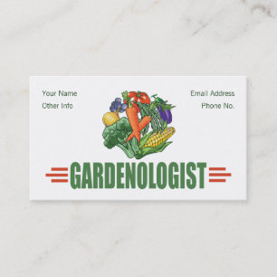 Carte De Visite Funny Gardener