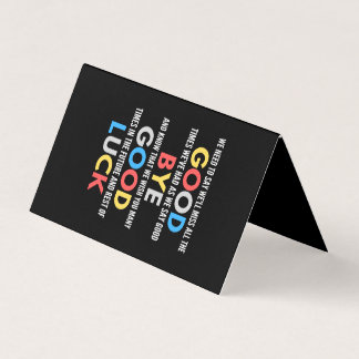 Carte De Visite Funny Going Away Farewell