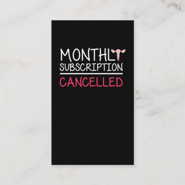 Carte De Visite Funny Hysterectomy Support Uterus Remoding (Devant)