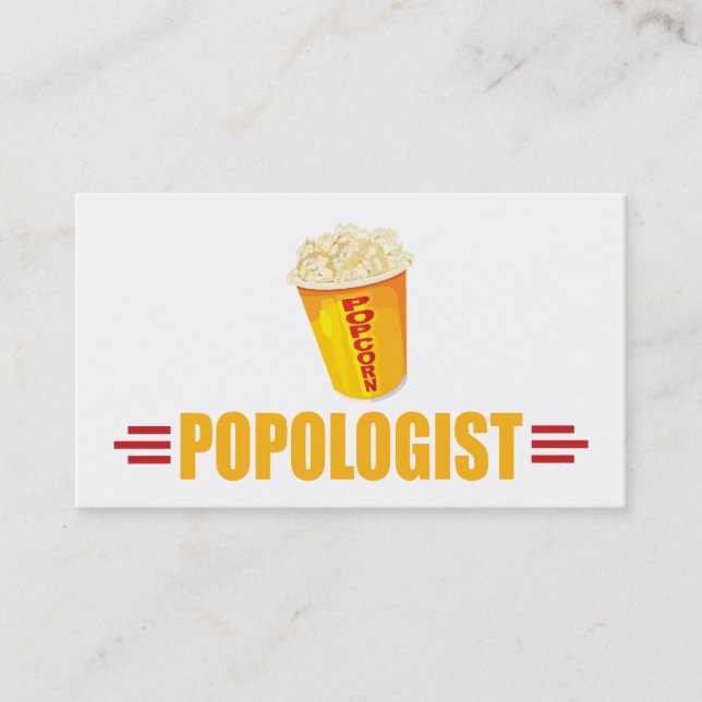 Carte De Visite Funny Popcorn personnalisé (Devant)
