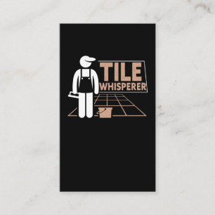 Carte De Visite Funny Tiler Père Artiste Carrelage Humour