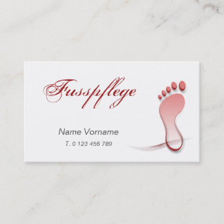 Carte De Visite fußpflege
