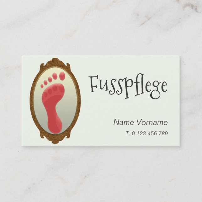 Carte De Visite fußpflege (Devant)