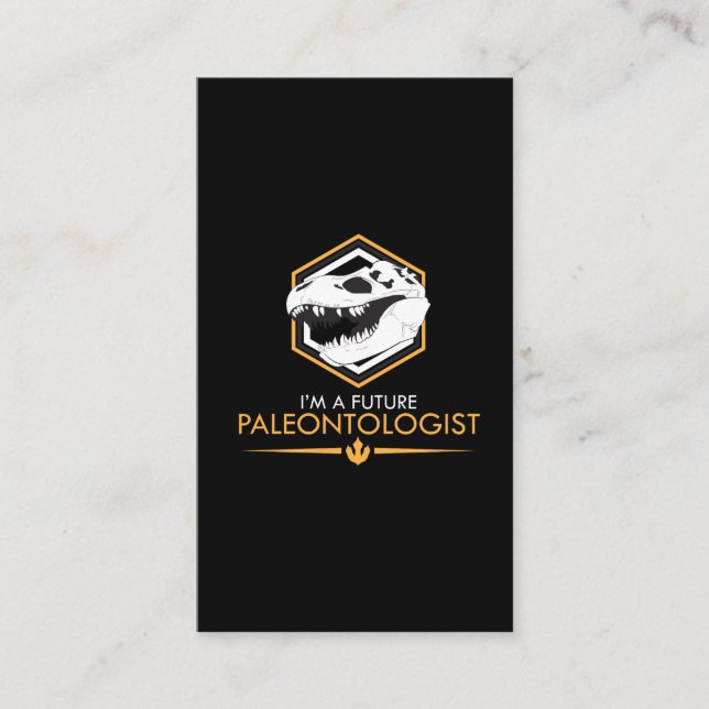 Carte De Visite Futur paléontologue - cadeau de Dino de crâne de (Devant)
