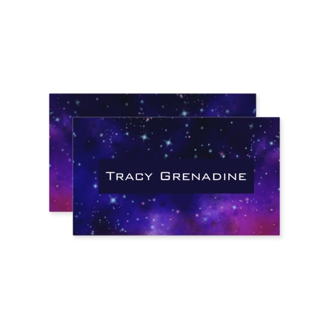 Carte De Visite Galaxie (Devant/Arrière en situation)