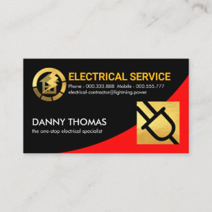 Carte De Visite Gamme de prise d'or Red Power Curve