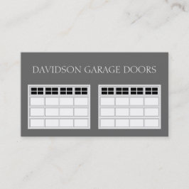 Carte De Visite Garage Door Company/blanc classique