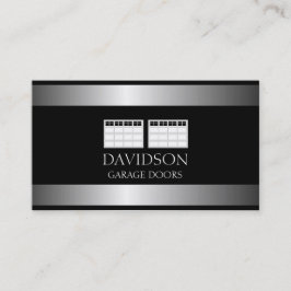 Carte De Visite Garage Door Company Metallic Metal