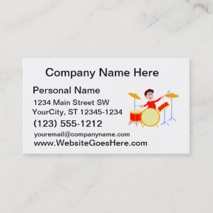 Carte De Visite Garçon de bande dessinée jouant les bords