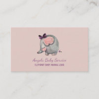 Garde d'enfants éléphant rose Professeur de garder