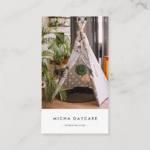 Carte De Visite Garde d'enfants moderne Garde d'enfants