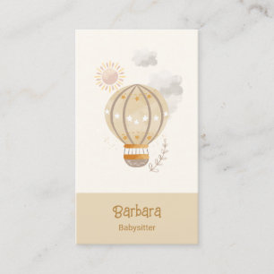 Carte De Visite Garde d'enfants Nanny Babysitter Garderie QR CODE