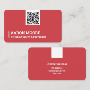 Carte De Visite Garde du corps de sécurité
