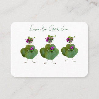 Carte De Visite Garden Girl 