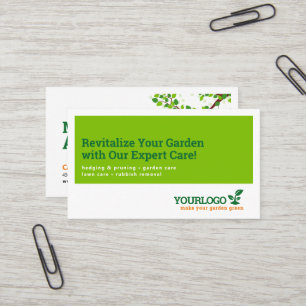 Carte De Visite Gardener, Garden Center, Garderie de pelouse