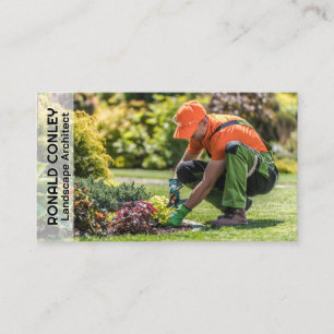 Carte De Visite Gardener Pruning Plantes   Paysage