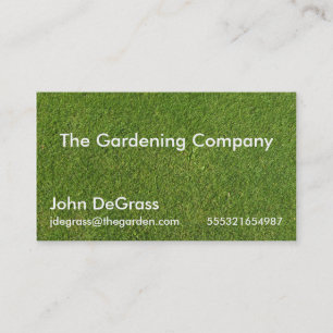 Carte De Visite Gardening Services