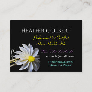 Carte De Visite Gardien Floral Serenity Professionnel joyeux