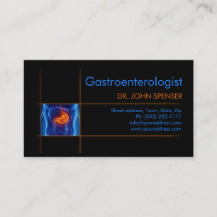 Carte De Visite Gastroentologiste Gut Microbiota Doctor Card