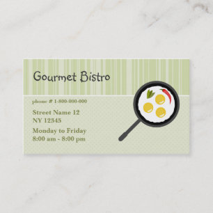 Carte de visite gastronome de Bistros