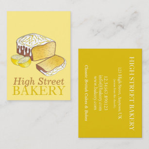 Carte De Visite Gâteau au citron confit boulangerie boulangerie pâ