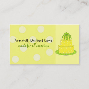 Carte De Visite Gâteau aux points de citron