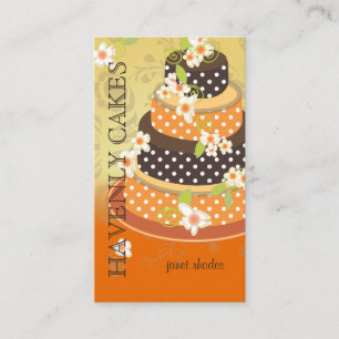 Carte De Visite Gâteau/boulangerie/pâtisserie au chocolat Mariage