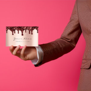 Carte De Visite Gâteau de chocolat de rose de dépilage d'Epilati