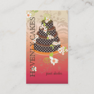 Carte De Visite Gâteau de mariage de