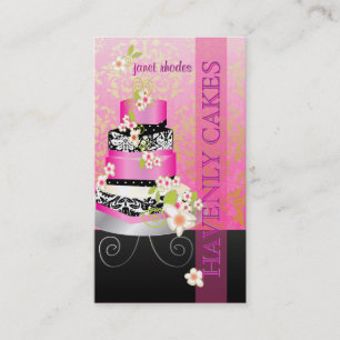 Carte De Visite Gâteau de mariage PixDezines/Boulangerie/couleur d