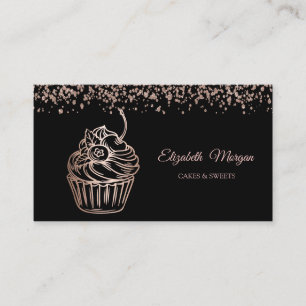 Carte De Visite Gâteau Élégant Moderne, Friandises, Boulangerie