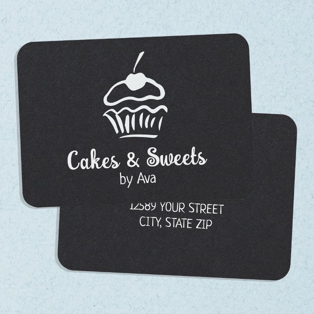 Carte De Visite Gâteau maison (Homemade Cake Business Cards)