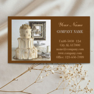 Carte De Visite gâteau mariage décorateur pâtisserie pâtisserie de